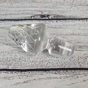 Vintage Clear Cut Glass Bottle Stopper Faceted Replacement